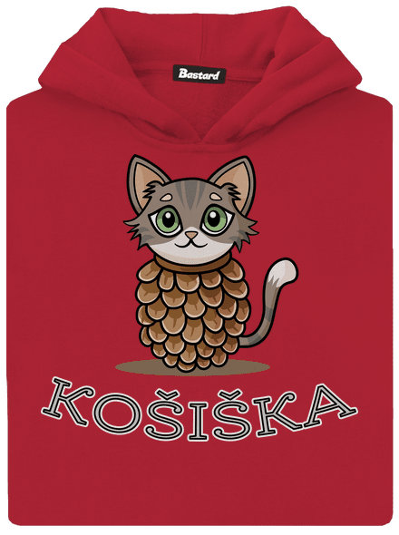 Košiška dětská mikina klokanka Fire Red
