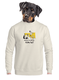 unisex mikina bez kapuce