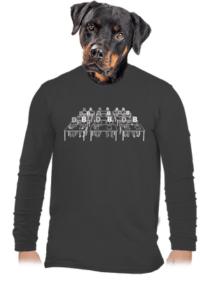 Cimrman: Debil, blbeček pánské dlouhý rukáv Dark Grey