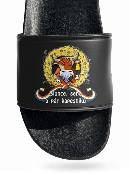 Slunce, seno a pár kapesníků pantofle Black