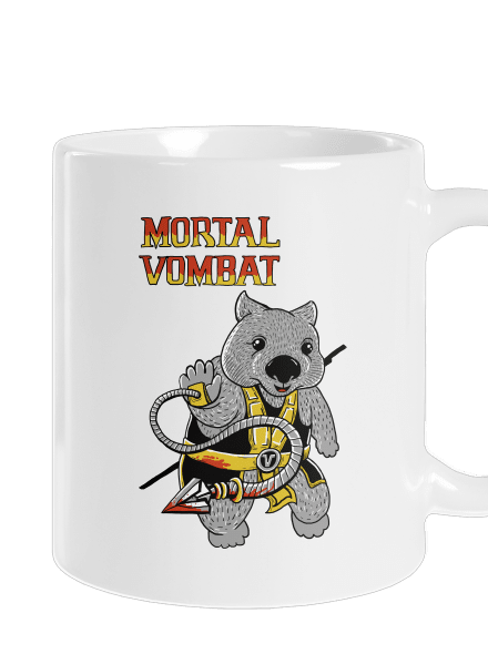 Mortal Vombat klasický hrnek White