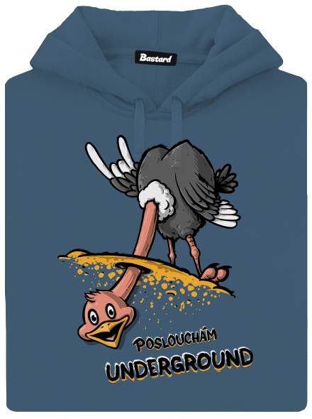 Underground dámská mikina klokanka Denim