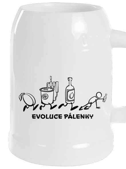 Evoluce pálenky půllitr White