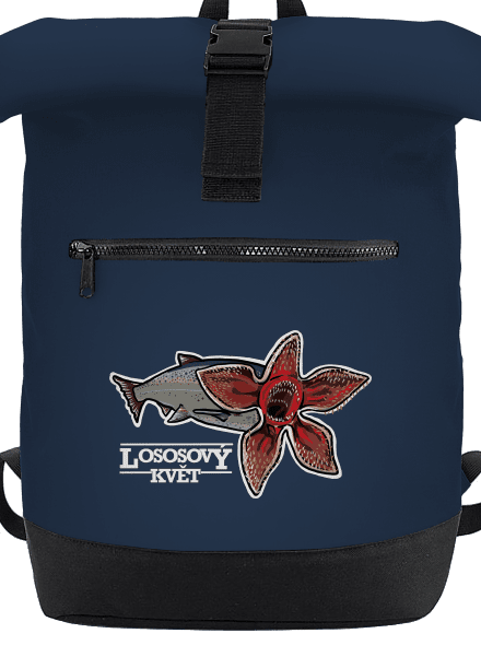 Lososový květ batoh French Navy