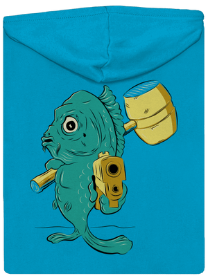 Poslední štědrovečerní dámská mikina na zip Blue Atol