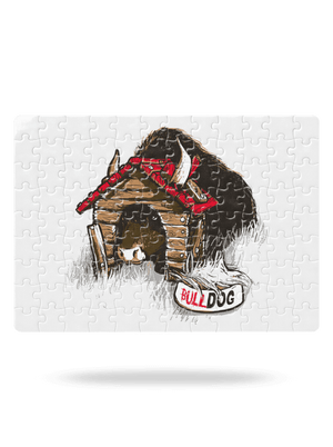 Bulldog puzzle White