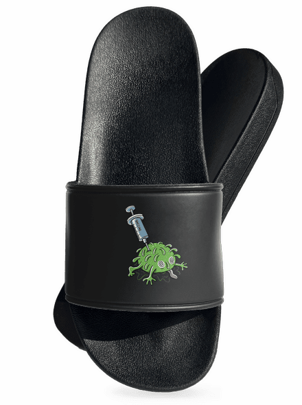 Zapíchlý covid pantofle Black