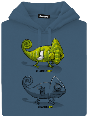 Zapnuto vypnuto dámská mikina klokanka Denim