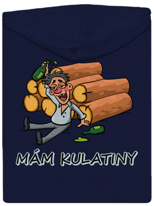 Mám kulatiny pánská mikina na zip Navy