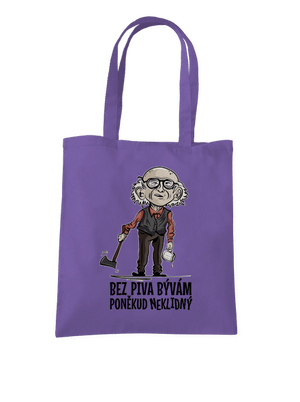 Neklidný bez piva taška Violet