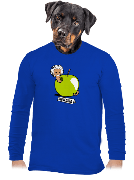 Červí díra pánské dlouhý rukáv Royal Blue