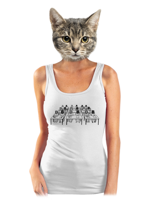 Cimrman: Debil, blbeček dámské tílko klasické White