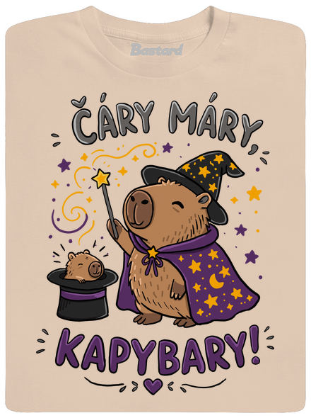 Čáry máry kapybary pánské tričko Sand