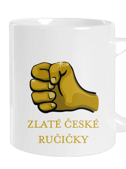 Ručičky velký hrnek White