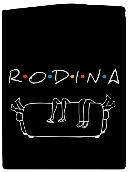 Rodina dámská mikina na zip Black