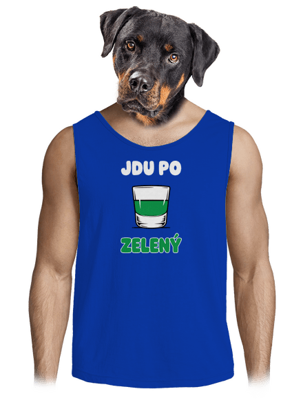 Jdu po zelený pánské tílko Royal Blue