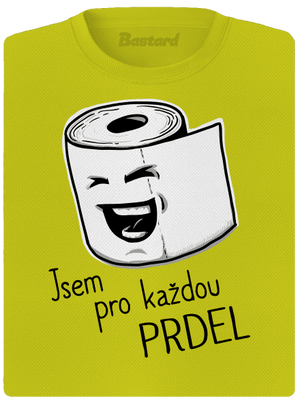 Prdel dámské sportovní tričko Neon Yellow