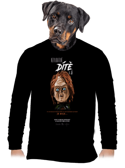 B13: Nezvladatelné dítě pánské dlouhý rukáv Black