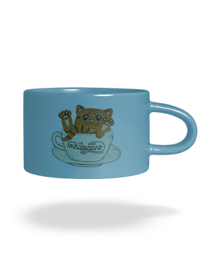 Kapučičíno hrnek makronka Blue Macaron