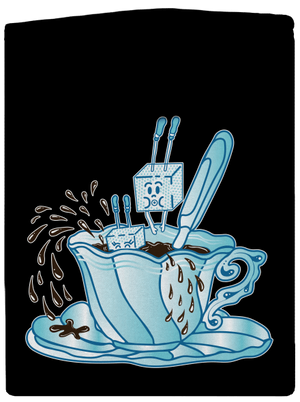 Cukroholik dámská mikina na zip Black