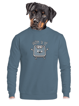 unisex mikina bez kapuce