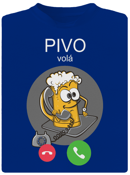 Pivo volá pánské sportovní tričko Royal Blue Mal
