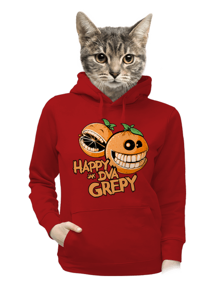 Happy grepy dámská mikina klokanka Red Mal