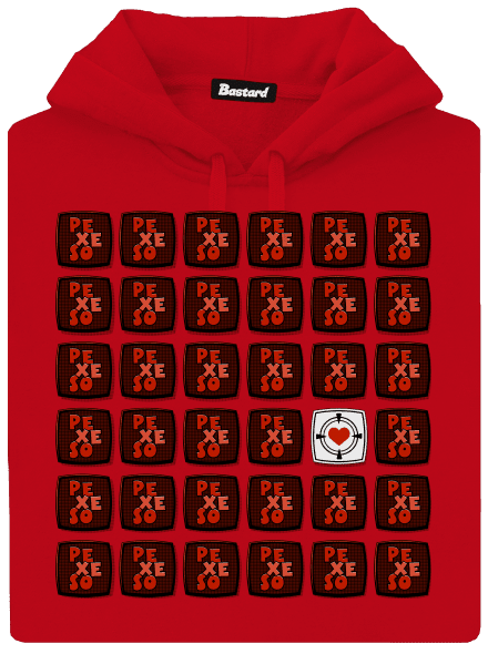 Pexeso pánská mikina klokanka Red