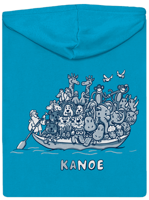 Noemova archa dámská mikina na zip Blue Atol