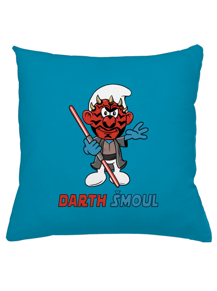 Darth Šmoul polštář Blue Turquoise