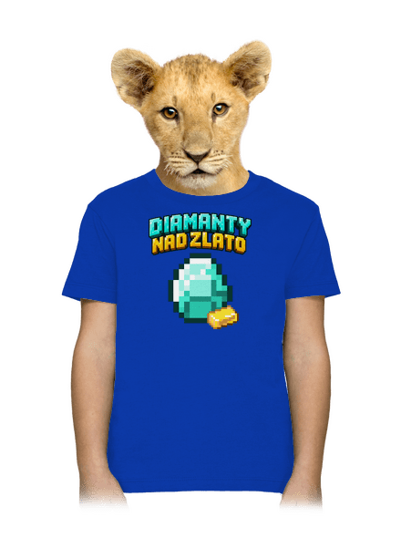 Diamanty nad zlato dětské tričko Royal Blue