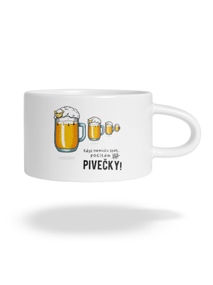 Pivečka hrnek makronka White