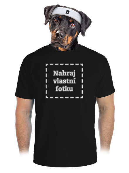 Vlastní potisk pánské sportovní tričko Black