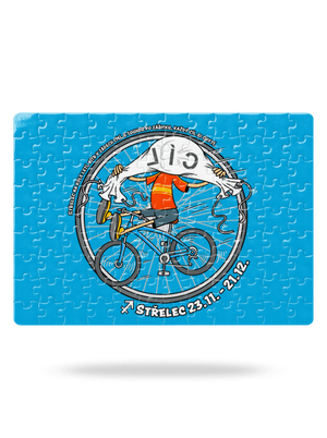 Cyklistický horoskop: Střelec puzzle White