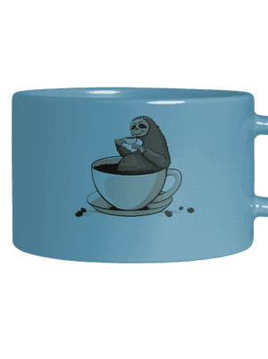 V pressu hrnek makronka Blue Macaron