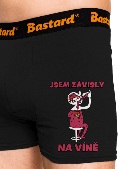 Závislý na víně boxerky Black
