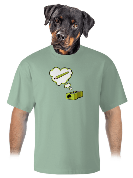 Tužka a Ořezávátko unisex tričko oversized Sage