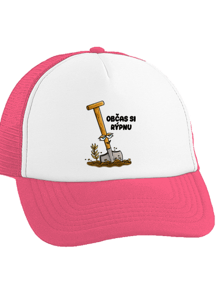 Občas si rýpnu kšiltovka truckerka Fluorescent Pink cap