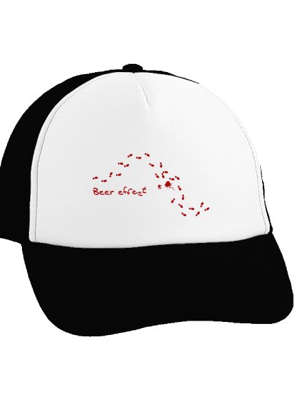 Beer effect kšiltovka truckerka Black cap