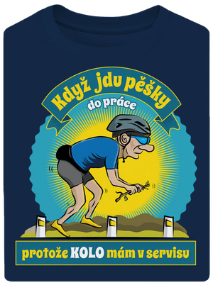 Závislost na kole unisex tričko oversized Midnight Blue