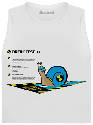 Snail test dámské tílko volné White