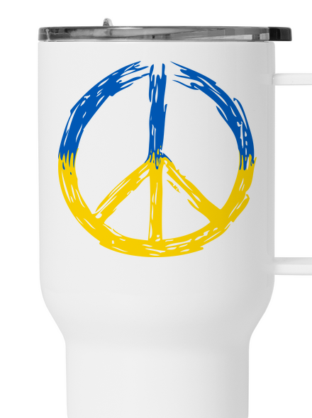 Ukrajina - Peace termohrnek White