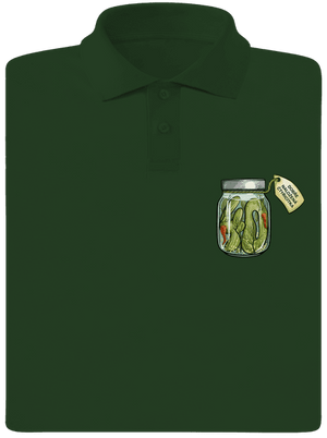 Dobře naložená pánská polokošile Bottle Green Mal