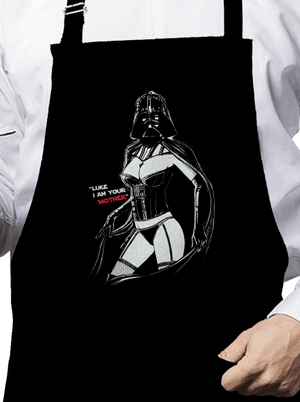 Mrs. Vader zástěra Black