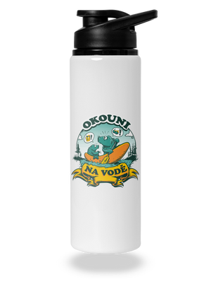 Okouni na vodě lahev na vodu White