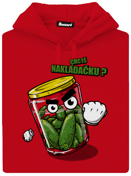 Nakládačka pánská mikina klokanka Red