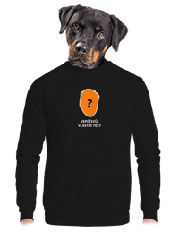 unisex mikina bez kapuce