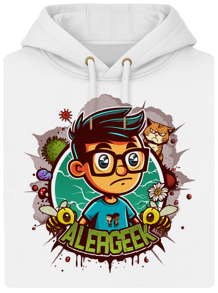 Alergeek unisex mikina premium Snowwhite