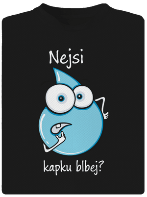 Nejsi kapku blbej dětské sportovní tričko Black