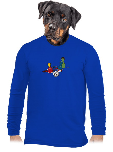 Superhrdino nezlob se pánské dlouhý rukáv Royal Blue